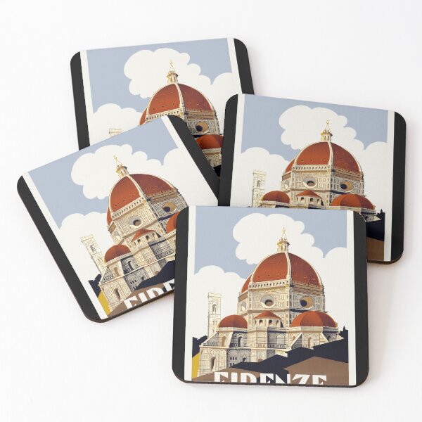 Item preview, Vintage Florence Cathedral Poster | Duomo di Firenze Art Print | Renaissance Architecture & Art Deco Travel Decor designed and sold by artofuniverse.
