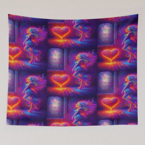 Item preview, “Neon Heart Awakening” designed and sold by LINGLYPHIX.