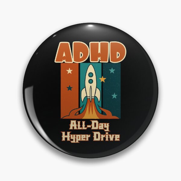 Item preview, ADHD – All-Day Hyper Drive Rocket Design designed and sold by THISisIT-eshop.