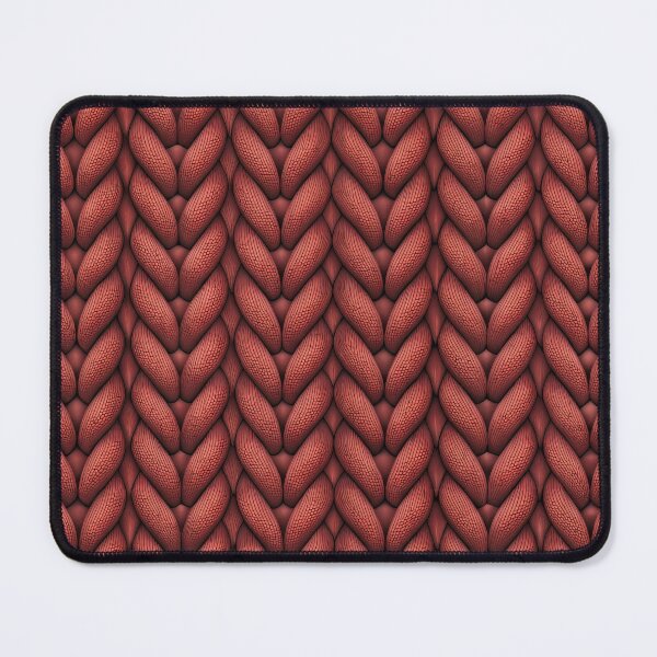 Item preview, Rust Red Cable Knit Pattern – Cozy Braided Texture Design designed and sold by The Sandy Design Store.
