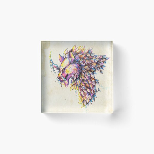 The Hidden Lion Acrylic Block