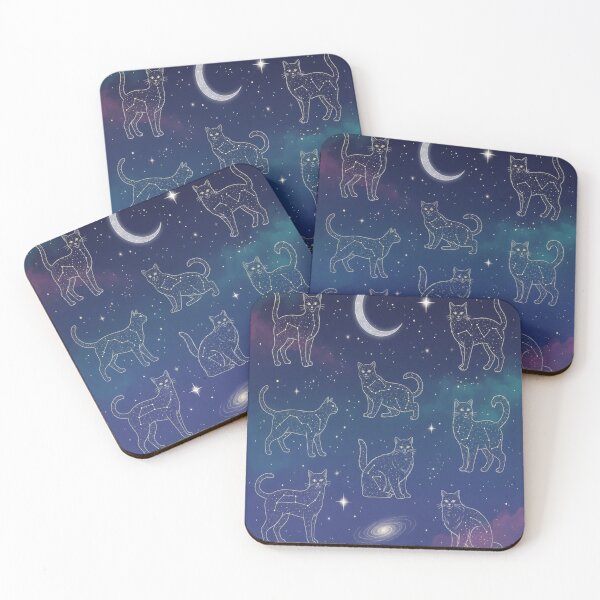 Item preview, Constellation Cat Poster Starry Night Anime Cat  designed and sold by Neko-Doodle-co.