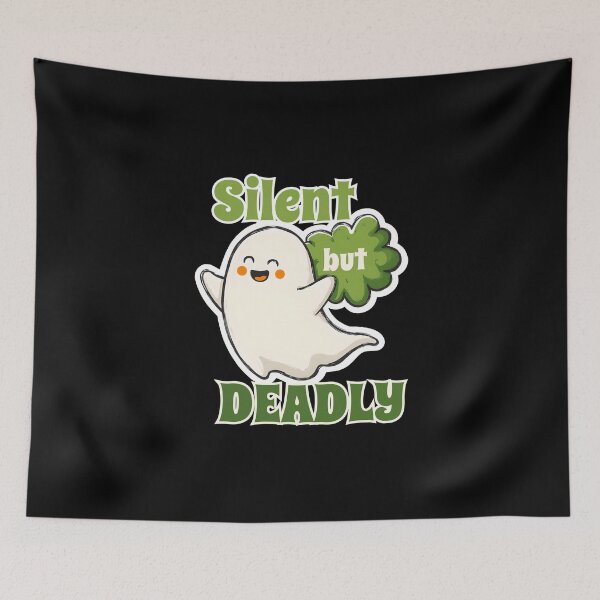 Item preview, Silent but Deadly Halloween Ghost Fart Pun Tee – Cute Spooky Humor Graphic for October Laughs and Festive Fun designed and sold by s.waniel1.