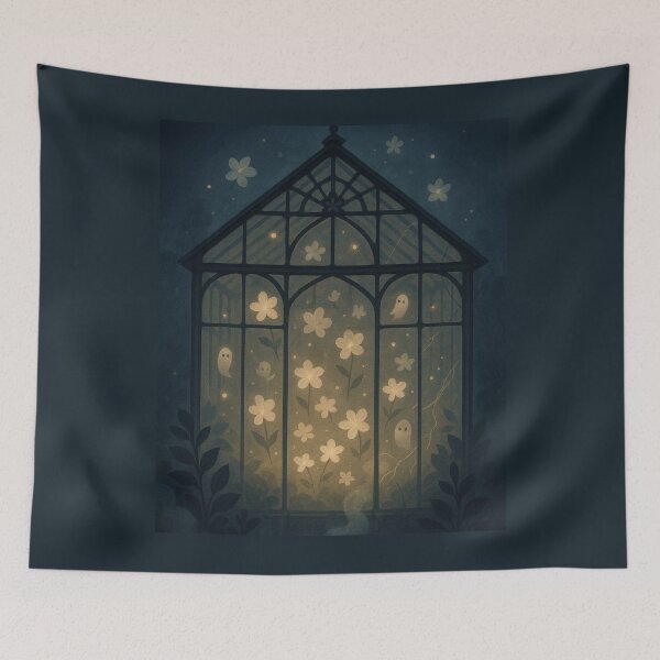 Item preview, Ghostlight Greenhouse – Haunted Botanicals Collection designed and sold by Painted Moon by Luna Bee™.