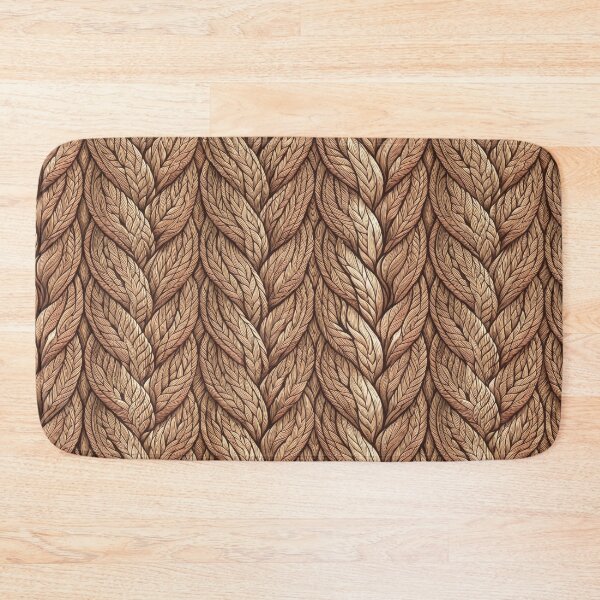 Item preview, Brown Cable Knit Pattern – Rustic Braided Cozy Texture Design designed and sold by The Sandy Design Store.