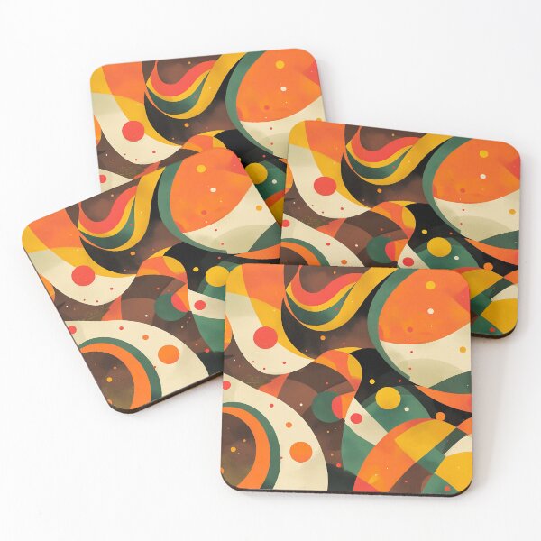 Item preview, Vintage Colorful Shapes Art designed and sold by SamartkitDesign.