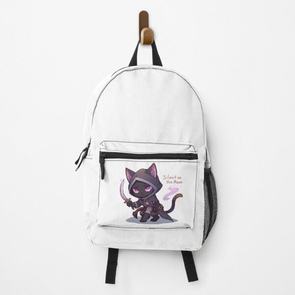Item preview, Ninja Cat Assassin | “Silent as the Moon” | Cute Fantasy Cat Lover Art | Kawaii Animal Design designed and sold by RungsitDesign.
