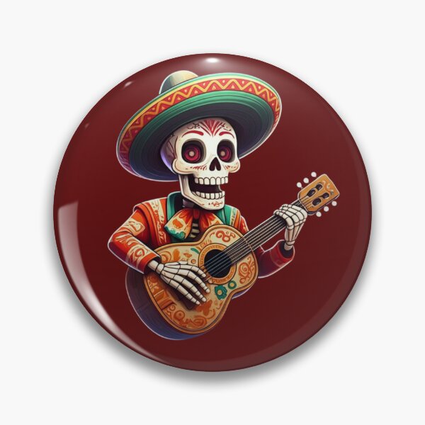 Artikelvorschau, Mariachi-Skelett spielt Gitarre entworfen und verkauft von PrintBreeze.