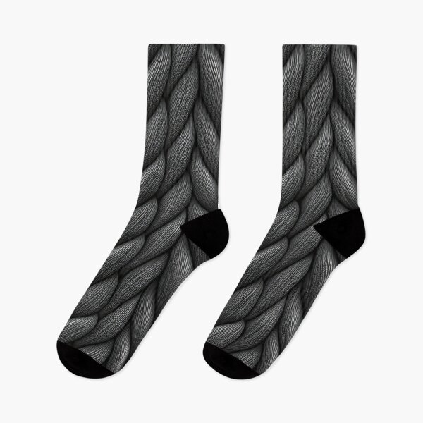 Item preview, Black Cable Knit Pattern – Dark Braided Cozy Texture Design designed and sold by The Sandy Design Store.