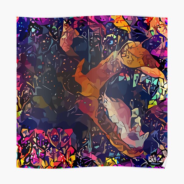 Abstract Without Warning Poster