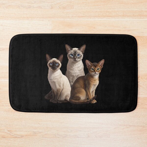 Item preview, My Dear Friends, Merry Christmas, Siamese, Turkish Angora, Abyssinian Cat designed and sold by chipmuckdesignn.