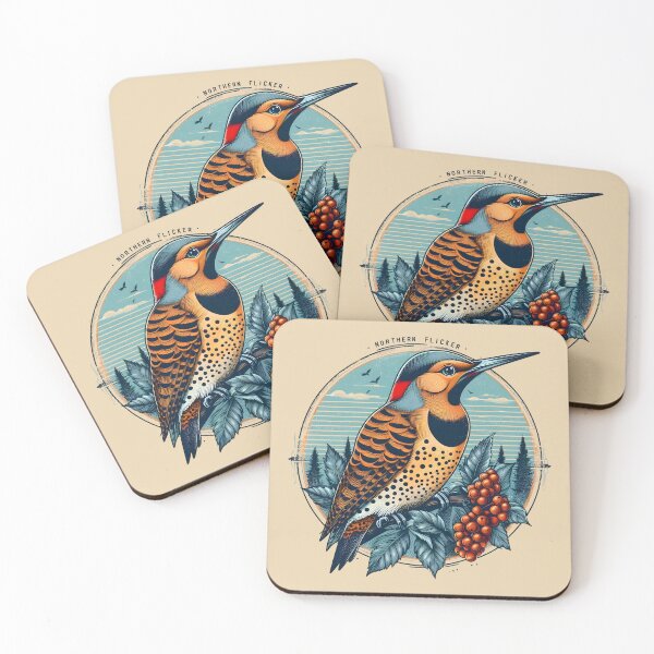 Item preview, Northern Flicker 5 designed and sold by theAVIARY7.