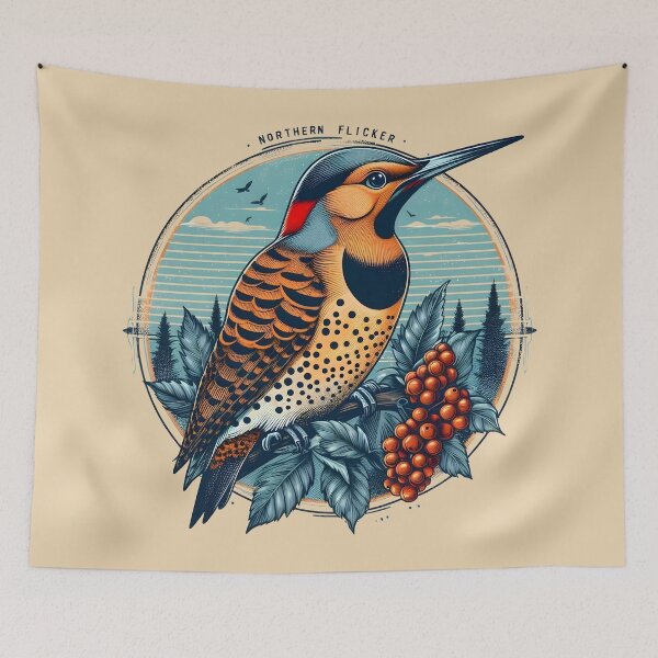 Item preview, Northern Flicker 5 designed and sold by theAVIARY7.
