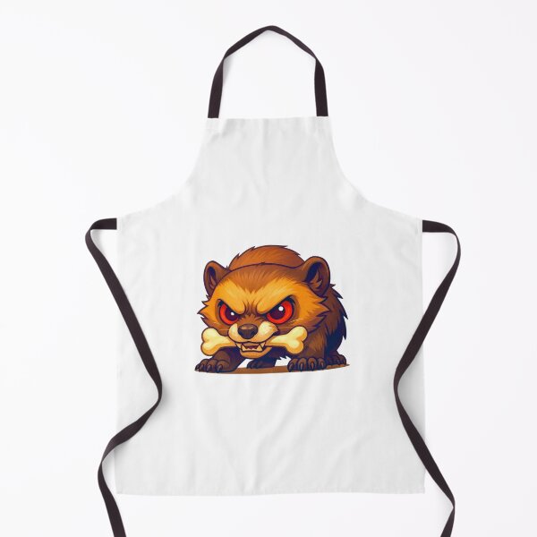 Item preview, A chibi wolverine chewing on a bone designed and sold by The-graphic-Artist .
