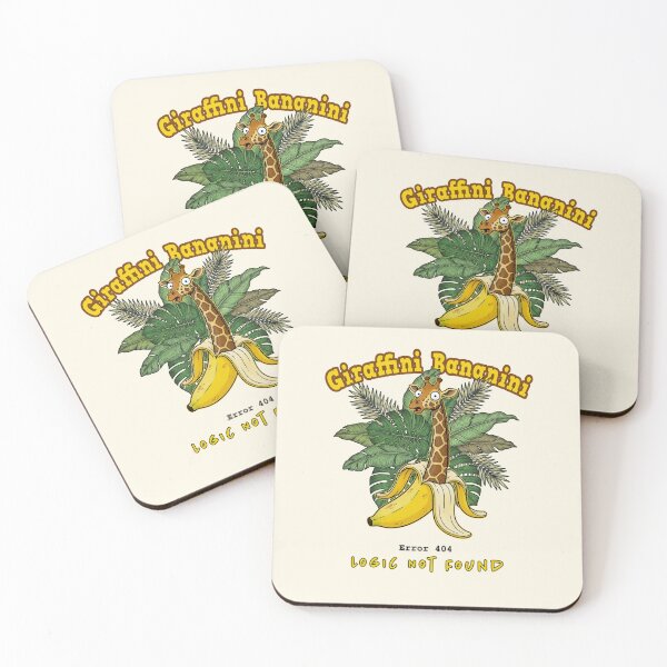 Item preview, Giraffini Bananini — Error 404: Logic Not Found designed and sold by UnpeelMeArt.