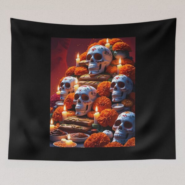Item preview, Día de los Muertos Ofrenda - Sugar Skull Altar designed and sold by DarylWelsh2024.