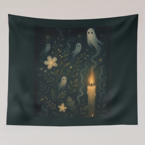 Item preview, Candlelight Spirits – Haunted Botanicals Collection designed and sold by Painted Moon by Luna Bee™.