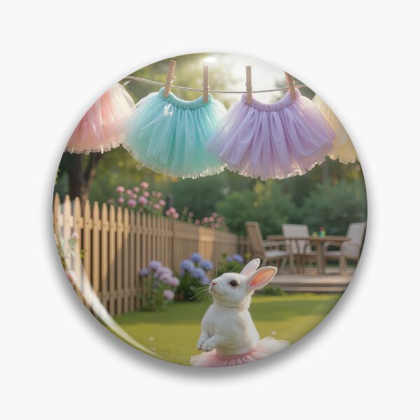 Item preview, Bunny Wearing a Ballerina Tutu Under a Clothesline designed and sold by Maria Dryfhout.