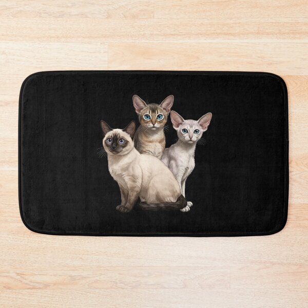 Item preview, My Dear Friends, Merry Christmas, Siamese, Turkish Angora, Abyssinian Cat designed and sold by chipmuckdesignn.