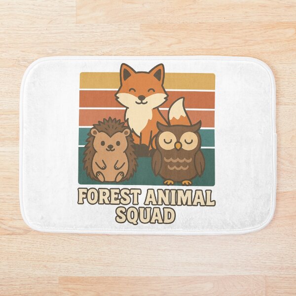 Item preview, Escuadrón de Animales del Bosque: Diseño de Zorro, Erizo y Búho designed and sold by pixelandpine.