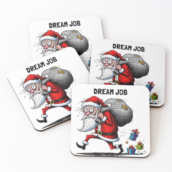 Item preview, Dream Job – Exhausted Santa Funny Christmas designed and sold by GrumpyCrudly.