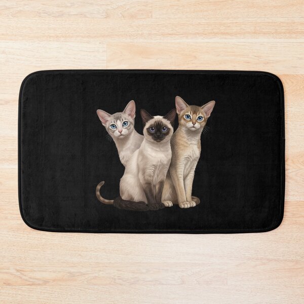 Item preview, My Dear Friends, Merry Christmas, Siamese, Turkish Angora, Abyssinian Cat designed and sold by chipmuckdesignn.
