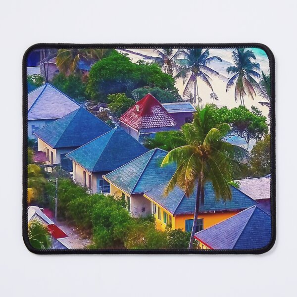 Item preview, Seychelles Coastal Paradise – Vibrant Tropical Beach Houses designed and sold by Joesy.