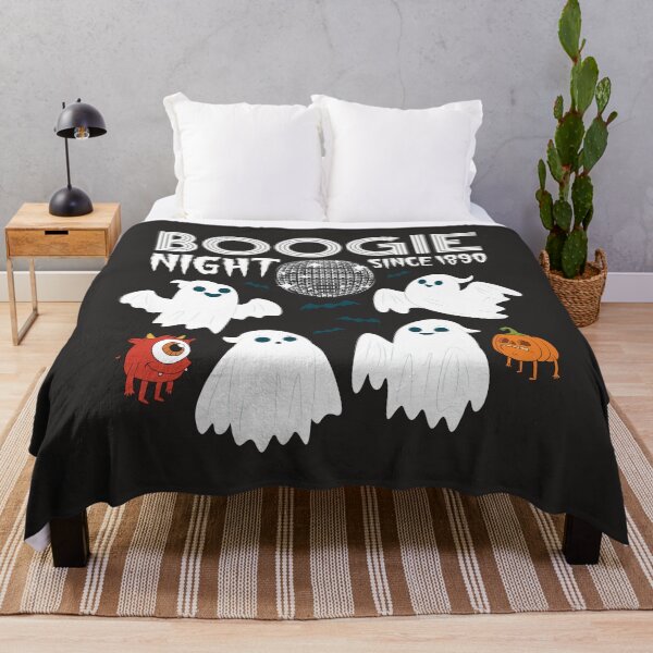Item preview, Boogie Night Ghost Party – Retro Halloween Dance Vibes designed and sold by chillaxcats.