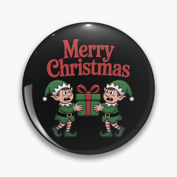 Item preview, Merry Christmas Elves Worried about The Christmas Gift designed and sold by JustForYouGifts.