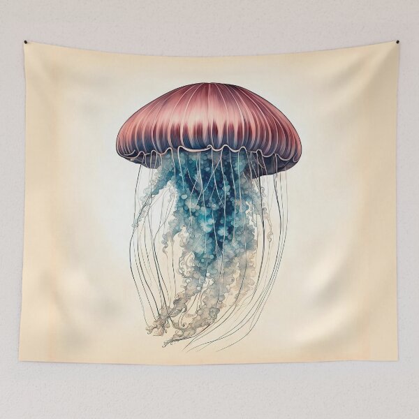Item preview, Vintage Jellyfish Biological Illustration Print designed and sold by LanaGustavsson.