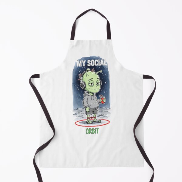 Item preview, Personal Space Alien | Watercolor Humorous Boundary Design designed and sold by EverStitchStudio ★★★★★.
