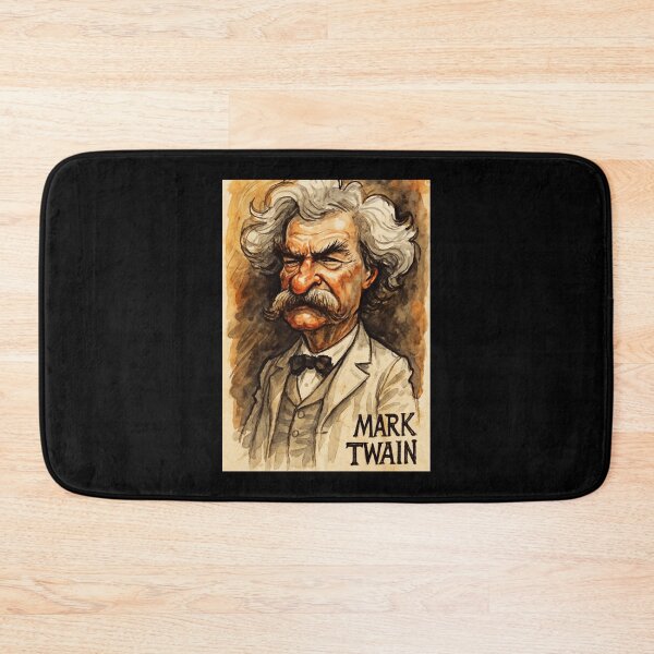 Item preview, Mark Twain Caricature designed and sold by Sarcastic designs.