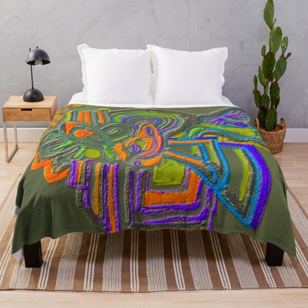 Item preview, electric rooster dark fluorescent abstract colorful design designed and sold by SmashingDeals.