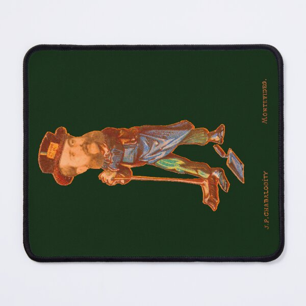 Item preview, Man with Broom and Dustpank - Juan Pedro Chabalgoity emerald green designed and sold by citimonster.