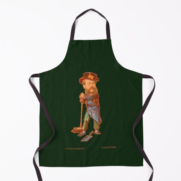Item preview, Man with Broom and Dustpank - Juan Pedro Chabalgoity emerald green designed and sold by citimonster.