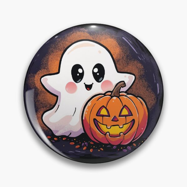 Item preview, Halloween pumpkin with a ghost designed and sold by echotek.