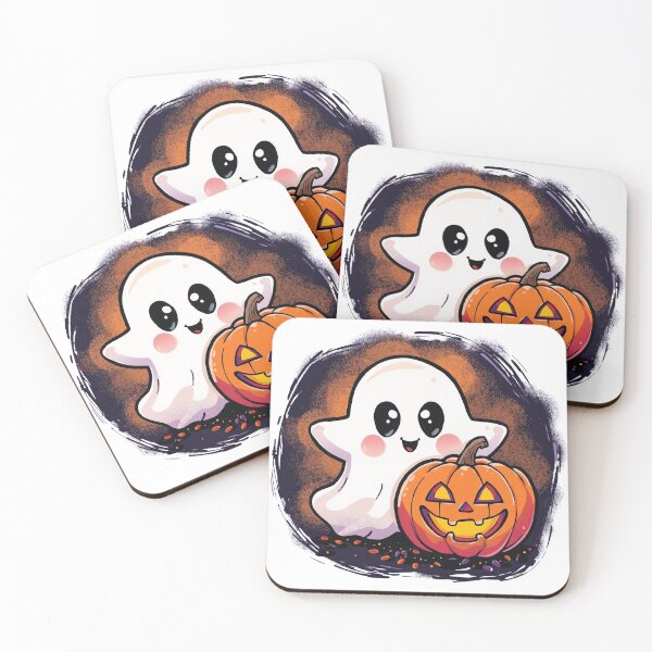 Item preview, Halloween pumpkin with a ghost designed and sold by echotek.
