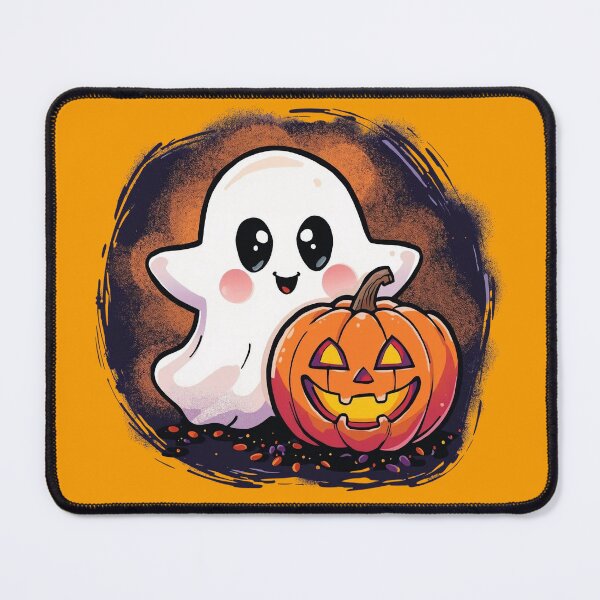 Item preview, Halloween pumpkin with a ghost designed and sold by echotek.