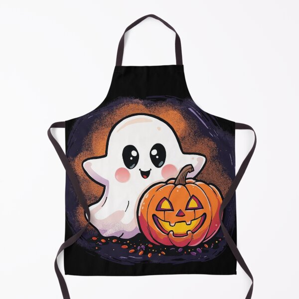 Item preview, Halloween pumpkin with a ghost designed and sold by echotek.