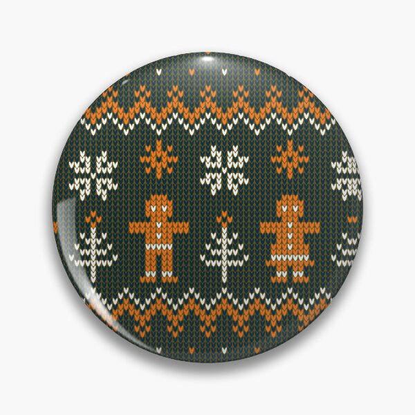 Item preview, Gingerbread Man and ChristmasTrees Pattern nordic style designed and sold by Meandmyshop.