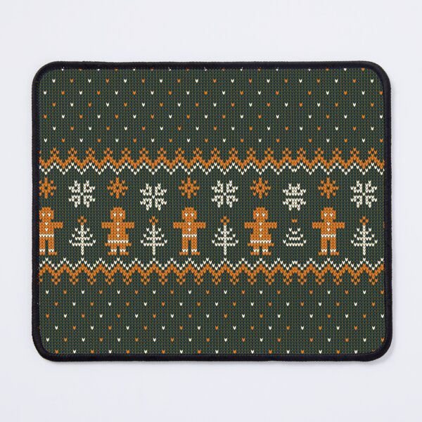 Item preview, Gingerbread Man and ChristmasTrees Pattern nordic style designed and sold by Meandmyshop.
