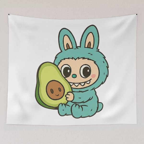 Item preview, La Boo Boo with Avocado – Kawaii Vibes designed and sold by MeowLoka ⭐⭐⭐⭐.