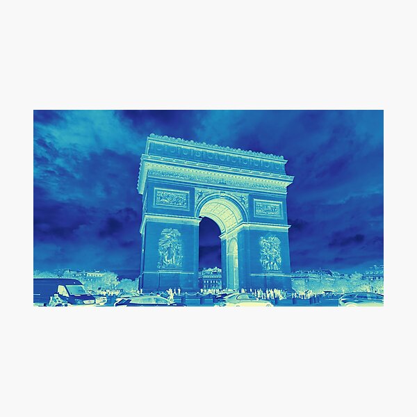 Item preview, Blue Arc de Triomphe designed and sold by CommandoCrane.
