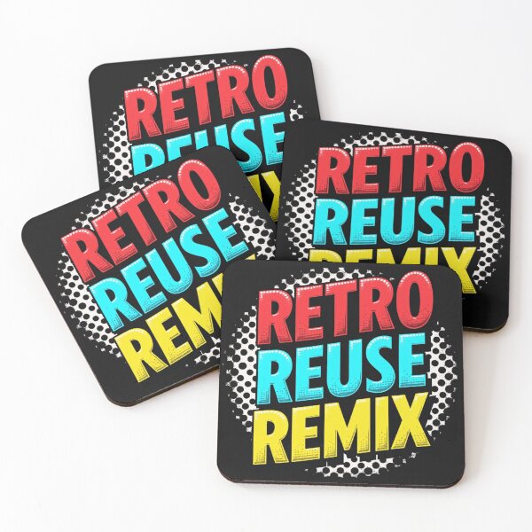 Item preview, Retro Reuse Remix Pop Art Design designed and sold by rustyroofco.