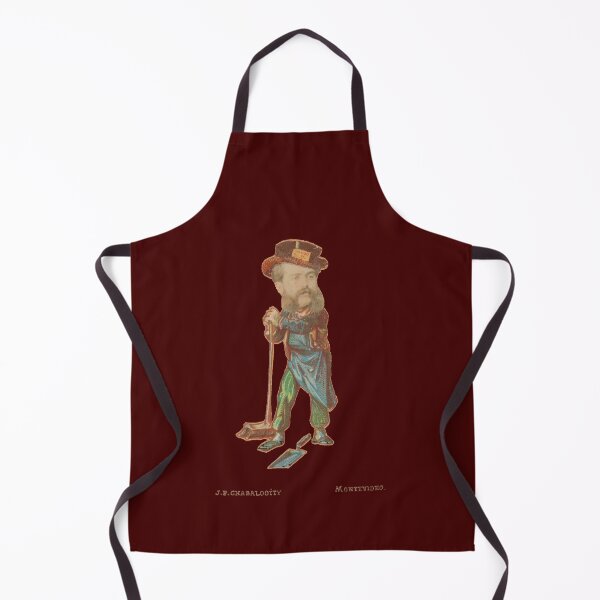 Item preview, Man with Broom and Dustpan - Juan Pedro Chabalgoity Burgundy designed and sold by citimonster.