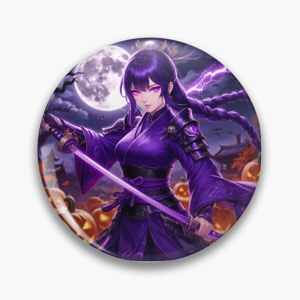Item preview, Raiden Shogun — Halloween Thunder Queen | Genshin Impact Fanart designed and sold by AmetistLight.
