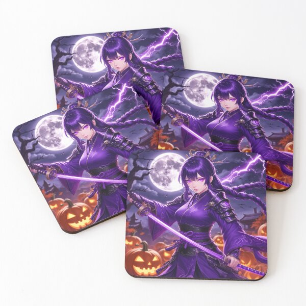 Item preview, Raiden Shogun — Halloween Thunder Queen | Genshin Impact Fanart designed and sold by AmetistLight.