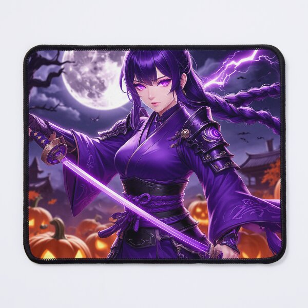 Item preview, Raiden Shogun — Halloween Thunder Queen | Genshin Impact Fanart designed and sold by AmetistLight.