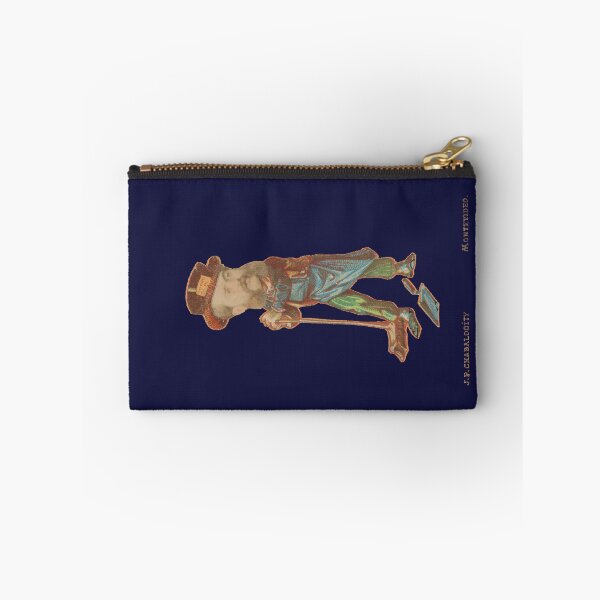 Item preview, Man with Broom and Dustpank - Juan Pedro Chabalgoity midnight blue designed and sold by citimonster.