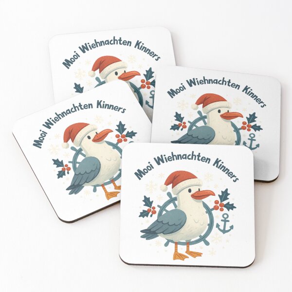 Artikelvorschau, Mooi Wiehnachten Kinners – Plattdeutsches Weihnachtsdesign mit Möwe & Anker entworfen und verkauft von Fies-und-Fein.